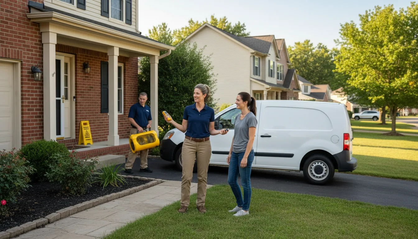 Residential water damage restoration in Woodbury, GA